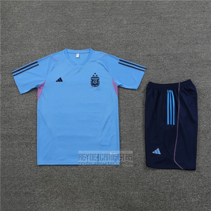 Chandal del Argentina Manga Corta 2023-2024 Azul Oscuro - Pantalon Corto
